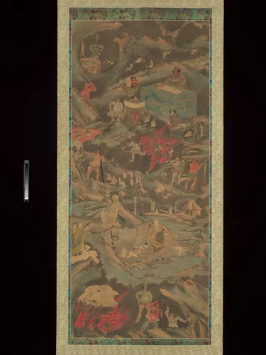 Scenes of the Buddhist Hell by Shōsai (松斎), painting, 1850-1899