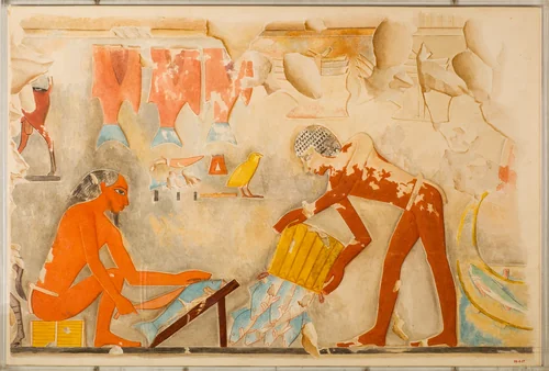 Men Preparing Fish by Hugh R. Hopgood, artwork, -1473--1458