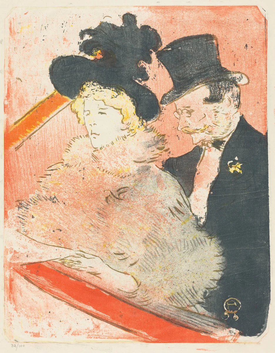 At the Concert (Au concert) by Henri de Toulouse-Lautrec, print, 1896