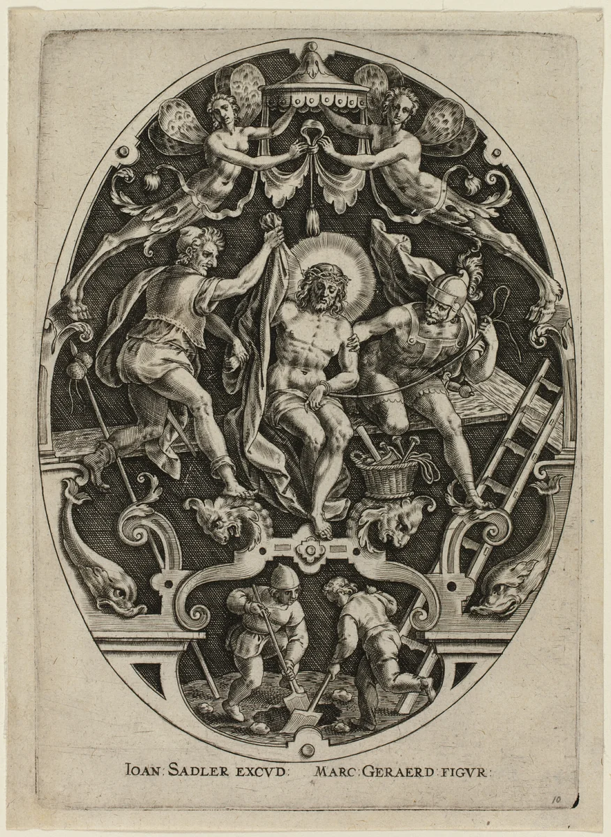 Christ Disrobed by the Soldiers, from Passion of Christ by Jan Sadeler, print, 1570-1600