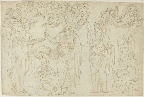 Sculptuur by anonymous, drawing, 1550-1570