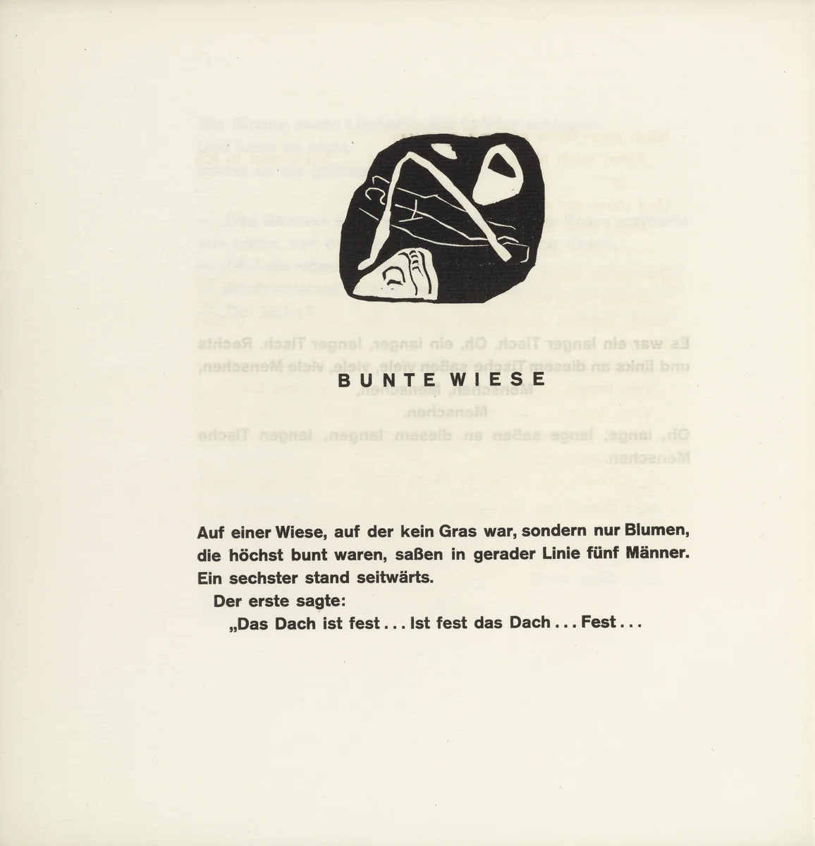 Vignette next to "Colorful Field" (Vignette bei "Bunte Wiese") (headpiece, folio 56 verso) from Klänge (Sounds) by Wassily Kandinsky, illustrated book, 1913