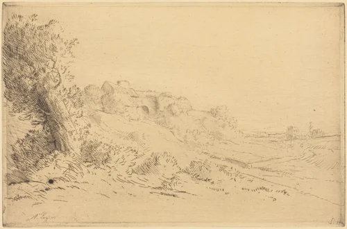 My Farm (Ma ferme) by Alphonse Legros, print, 1837-1911