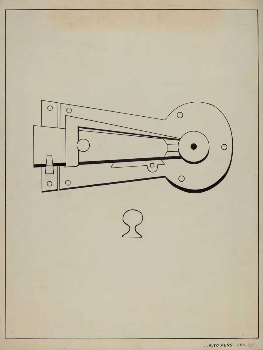 Latch by John R. Towers, index of american design, 1936