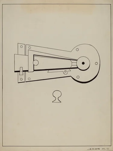 Latch by John R. Towers, index of american design, 1936
