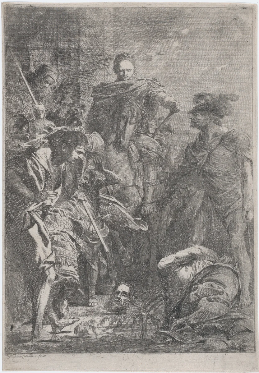 The Beheading of St. Paul by Michael Willmann, print, 1640-1706