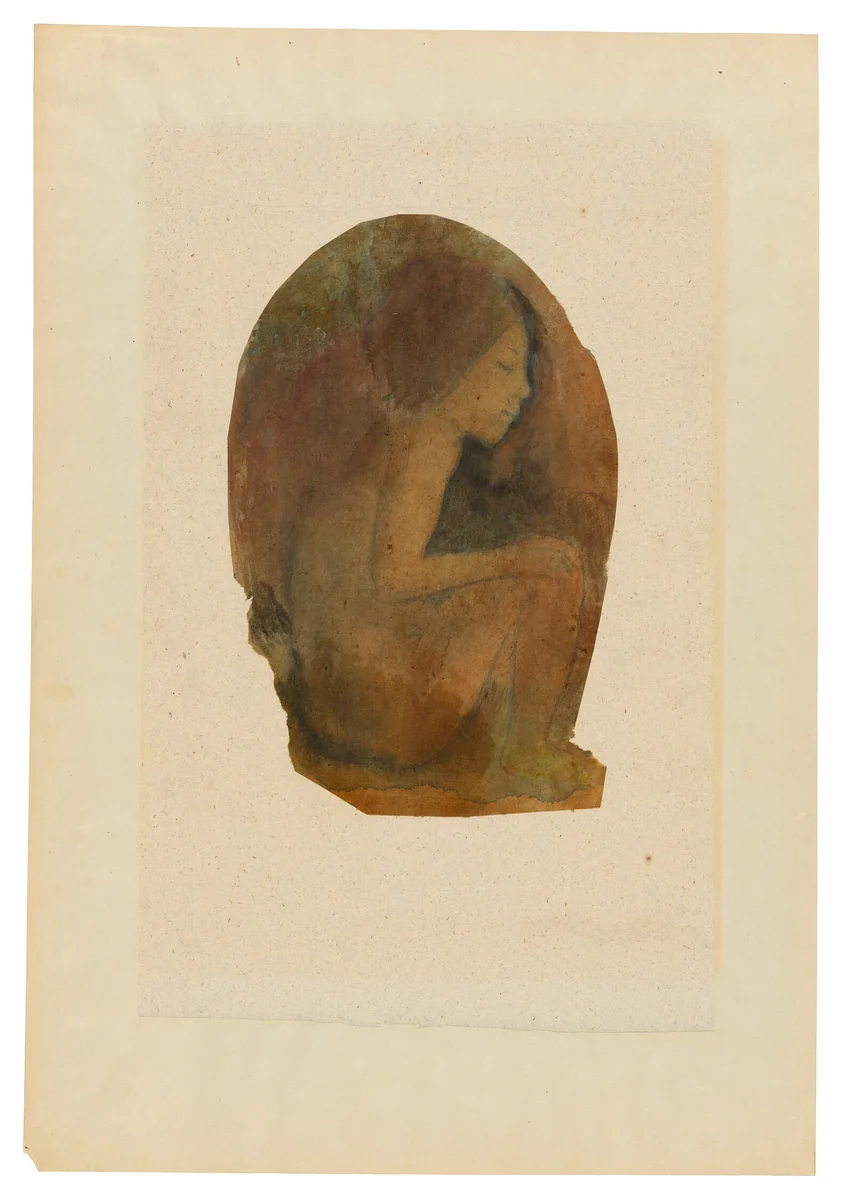 Seated Tahitian Youth by Paul Gauguin, painting, 1894-1903