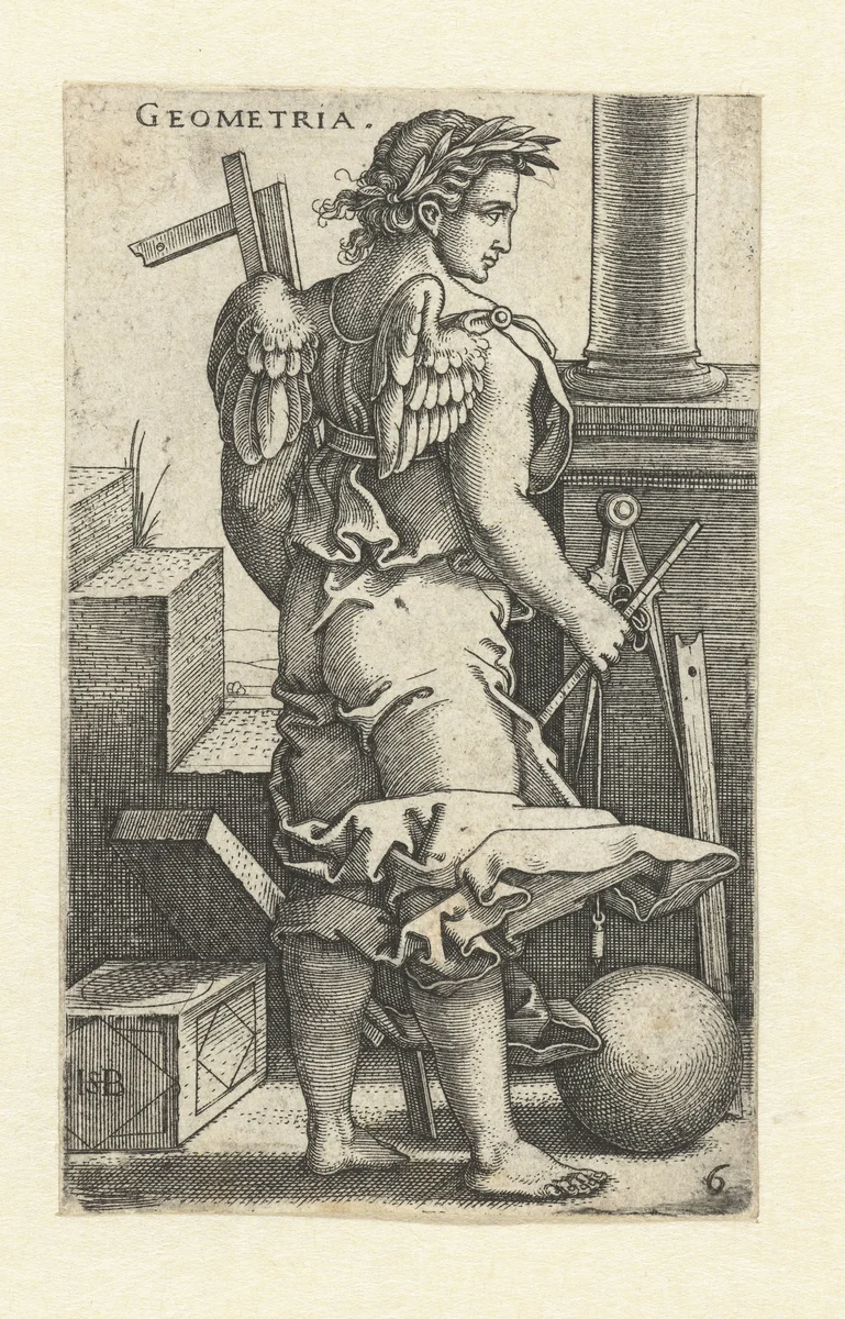 Meetkunde (Geometria) by Unknown, print, 1510-1550