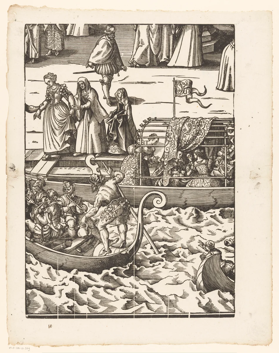 Festa della Sensa (twaalfde gedeelte) by Jost Amman, print, 1679