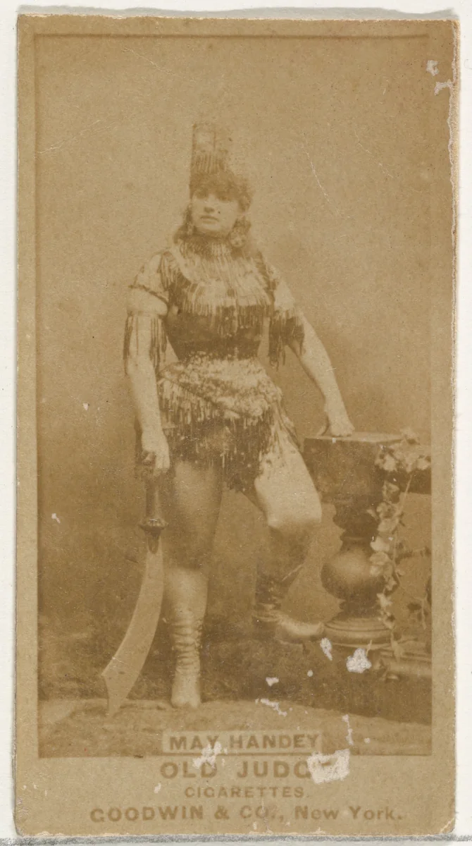 May Handey, from the Actors and Actresses series (N171) for Old Judge Cigarettes by Goodwin & Company, photograph, 1886-1890