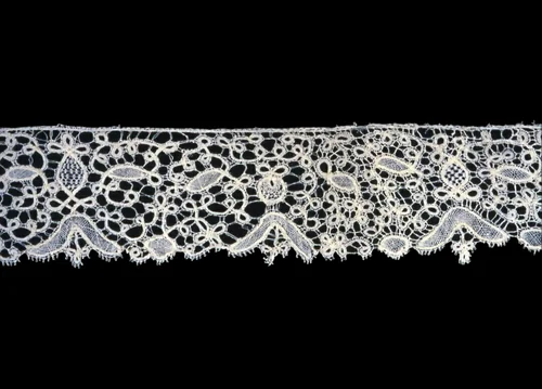 Border by Belgium, Flanders, Brussels, textile, 1675-1725