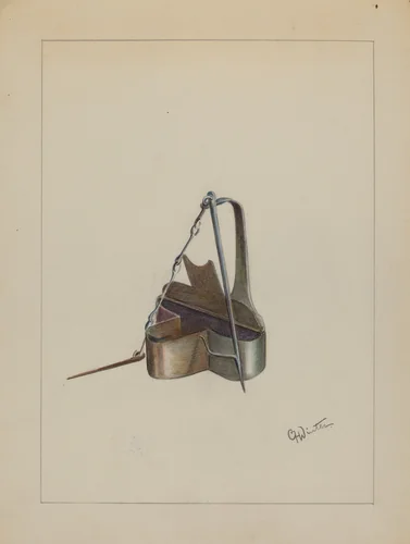 Lamp by Charlotte Winter, index of american design, 1936