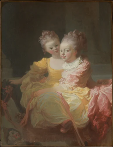 The Two Sisters by Jean Honoré Fragonard, painting, 1769-1770