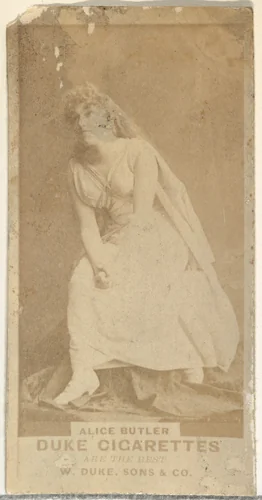 Alice Butler, from the Actors and Actresses series (N145-7) issued by Duke Sons & Co. to promote Duke Cigarettes by W. Duke, Sons & Co., photograph, 1880-1889