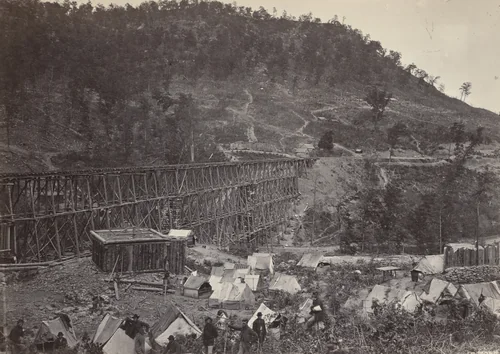 Pass in the Racoon Range, No. 1 from the album Photographic Views of Sherman's Campaign by George N. Barnard, photograph, 1864