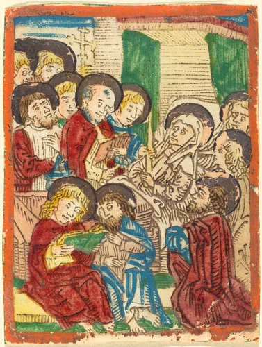 The Death of the Virgin by German 15th Century, print, 1480-1490