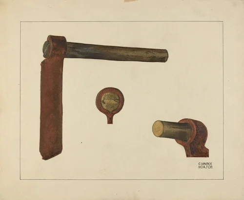 Zoar Shingle Axe by Clarence Horton, index of american design, 1937