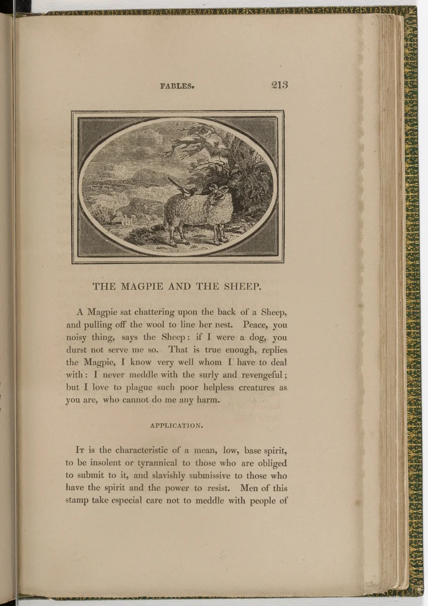 Headpiece (page 213) from The Fables of Aesop by Thomas Bewick, illustrated book, 1818