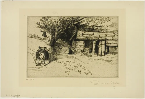 The Cabin by Francis Seymour-Haden, print, 1877