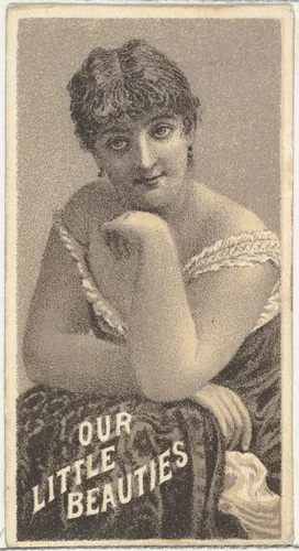 From the Actresses series (N57) promoting Our Little Beauties Cigarettes for Allen & Ginter brand tobacco products by Allen & Ginter, print, 1890