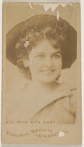 Miss Rita Hart, from the Actors and Actresses series (N45, Type 1) for Virginia Brights Cigarettes by Allen & Ginter, photograph, 1885-1891