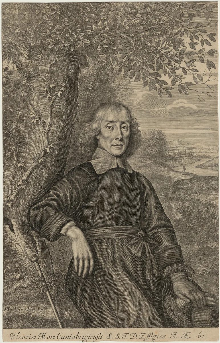 Henry More by William Faithorne, print, 1675