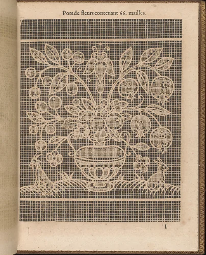 La Pratique de l'Aiguille, page 32 (recto) by Matthias Mignerak, book, 1605