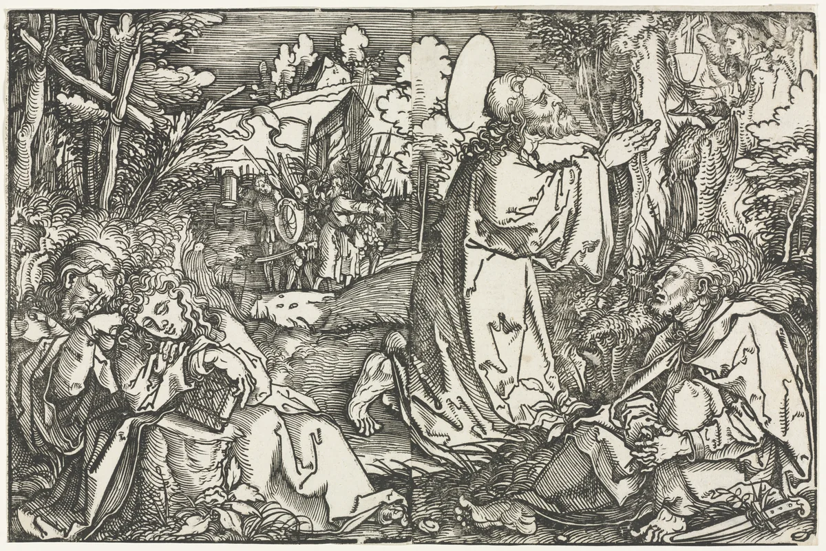 The Agony in the Garden by Hans Weiditz, print
