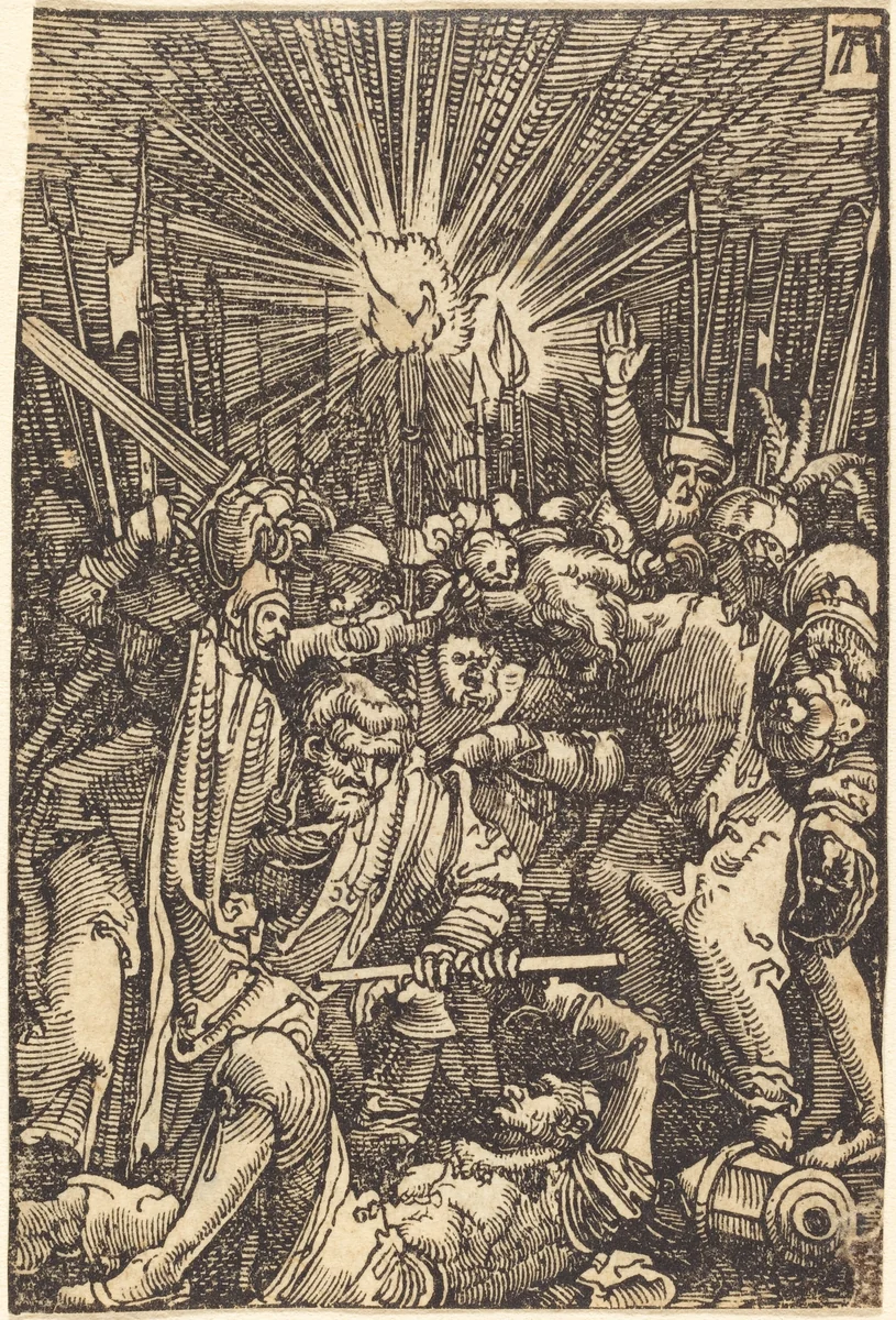 The Arrest of Christ by Albrecht Altdorfer, print, 1513