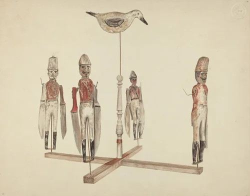 Weather Vane by Jerome Hoxie, index of american design, 1939