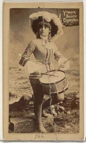 Card 744, from the Actors and Actresses series (N45, Type 2) for Virginia Brights Cigarettes by Allen & Ginter, photograph, 1885-1891