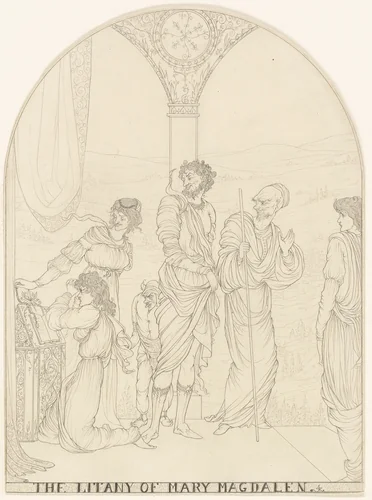 The Litany of Mary Magdalen by Aubrey Vincent Beardsley, drawing, 1891