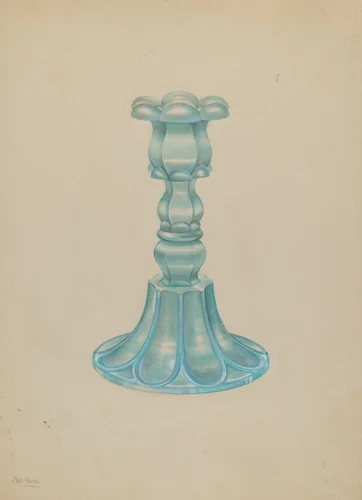 Candlestick by Charles Caseau, index of american design, 1938