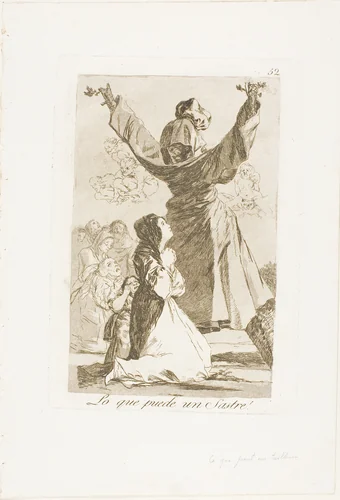 What a Tailor Can Do!, plate 52 from Los Caprichos by Francisco José de Goya, print, 1797-1799