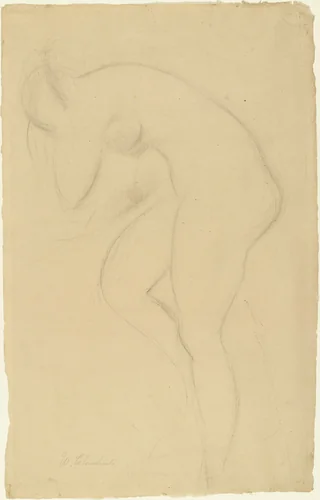Study for Bather by Wilhelm Lehmbruck, drawing, 1913