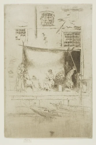 Fruit Stall by James McNeill Whistler, print, 1879-1880