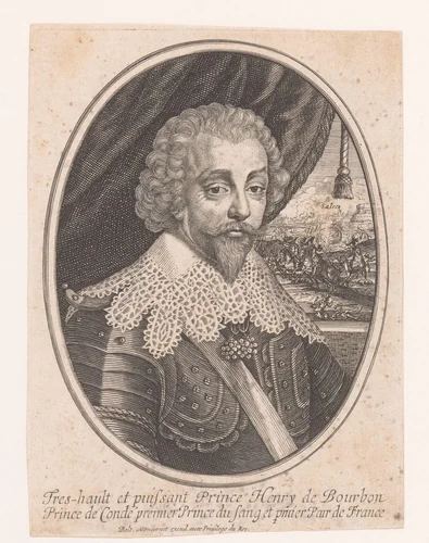 Portret van Hendrik II van Bourbon-Condé by anonymous, print, 1610-1668