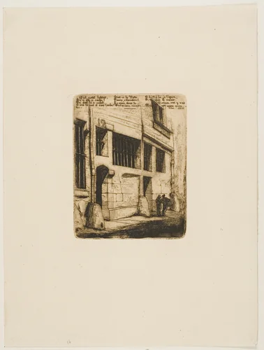 La rue des Mauvais Garçons by Charles Meryon, print, 1854