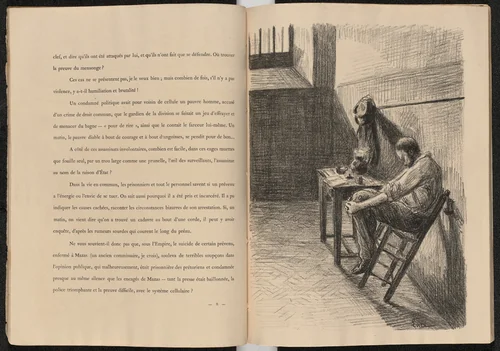 Plate (facing page 8) from Mazas by Maximilien Luce, illustrated book, 1894