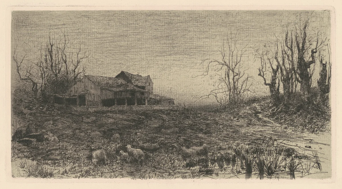 November by Stephen Parrish, print, 1880