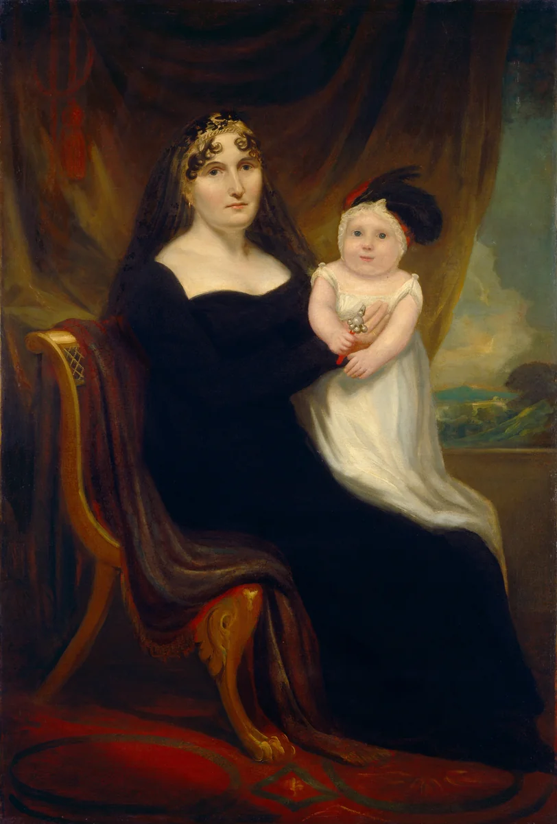 Mother and Child by American 19th Century; British 19th Century, painting, 1810