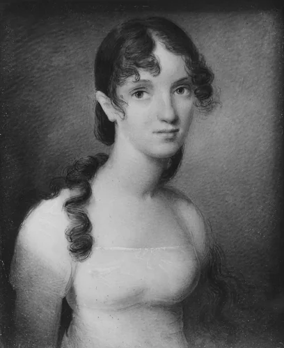Mrs. Robert Watts (Matilda Ridley) by Anson Dickinson, artwork, 1807-1810