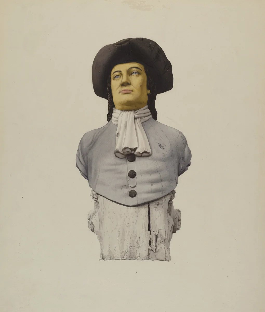 Figurehead: "Quaker" by Elizabeth Moutal, index of american design, 1939