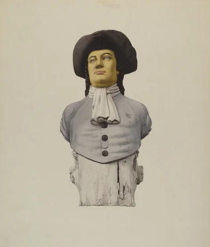 Figurehead: "Quaker" by Elizabeth Moutal, index of american design, 1939