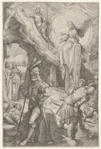 The Resurrection, from "The Passion of Christ" by Hendrick Goltzius, print, 1596