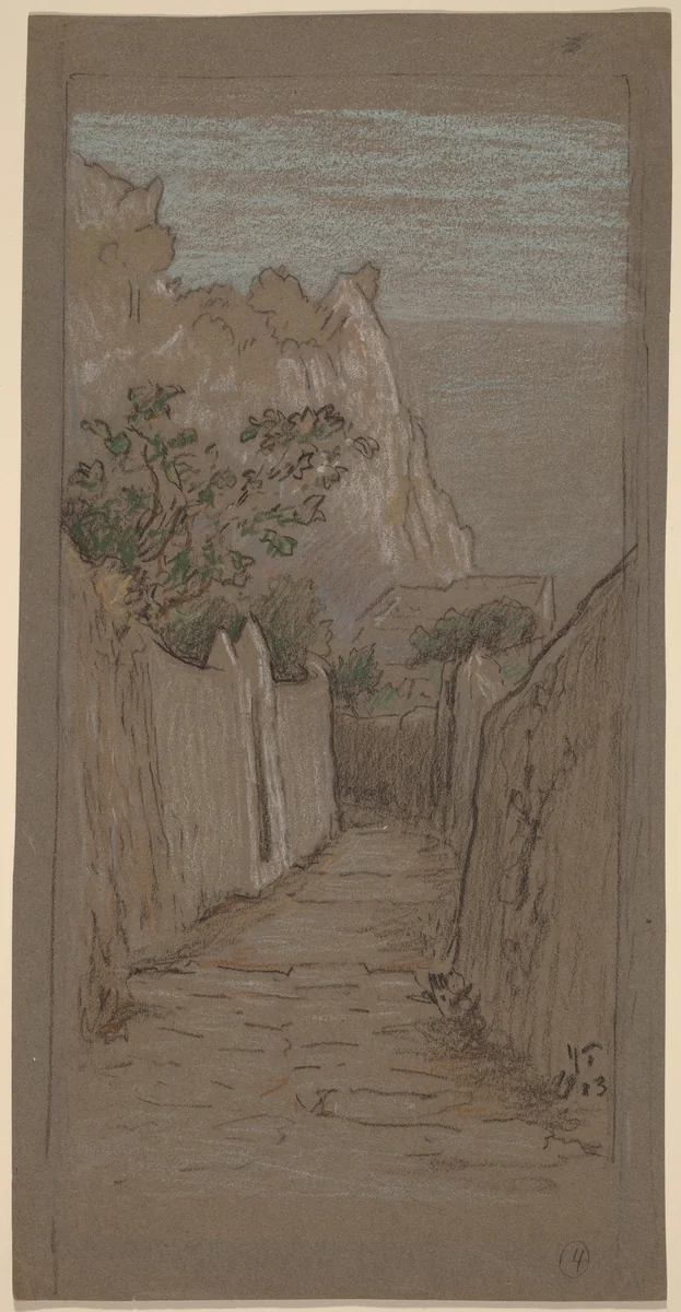 Capri by Elihu Vedder, drawing, 1913