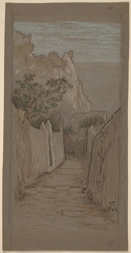 Capri by Elihu Vedder, drawing, 1913
