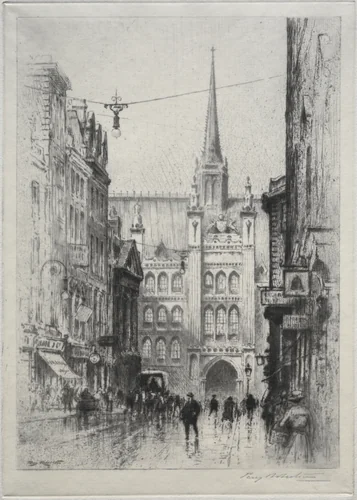 Guildhall by Percy Robertson, print