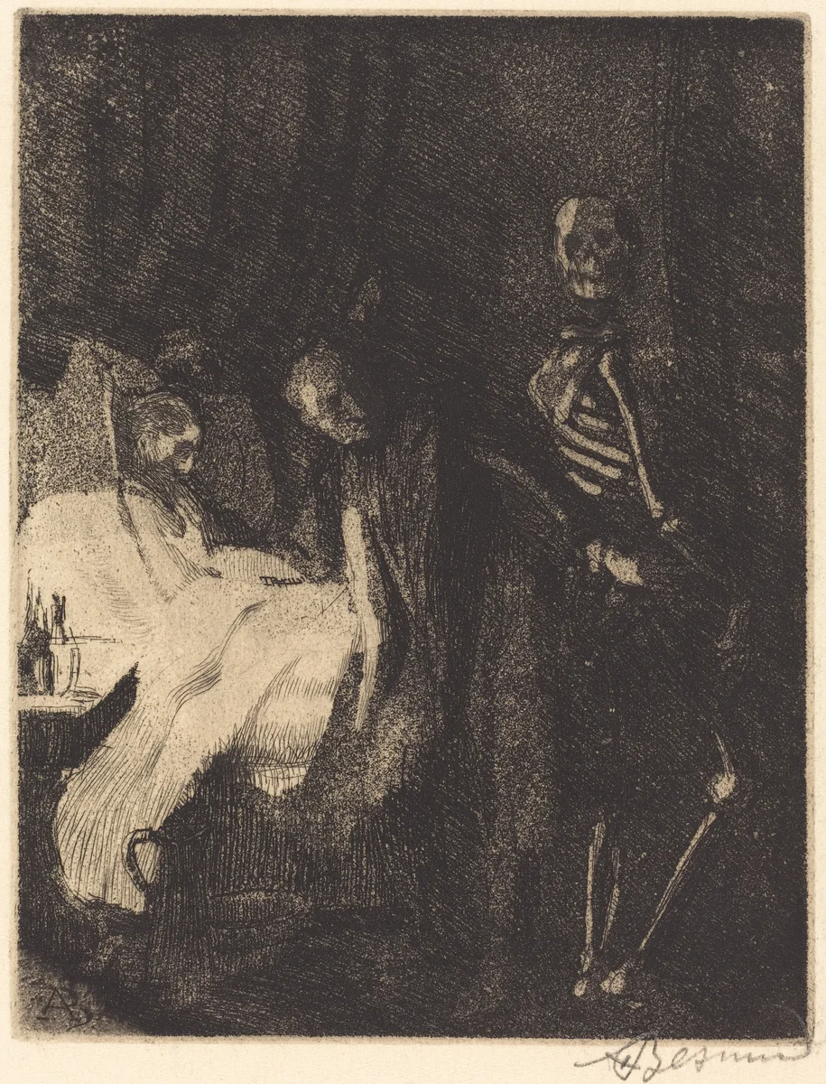 Importunate (Importune) by Albert Besnard, print, 1900
