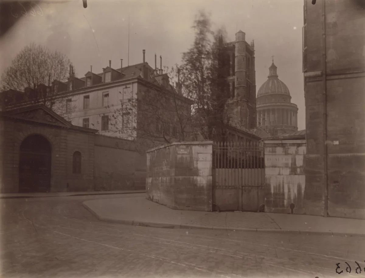 Rues Clovis et Descartes by Eugène Atget, photograph, 1926